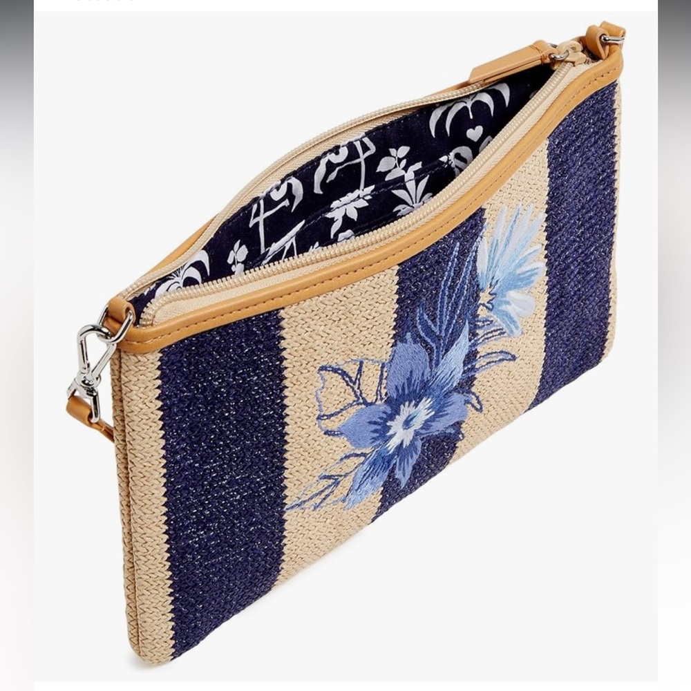 🆕 Vera Bradley Women's Straw Convertible Wristlet with RFID Protection - Picture 4 of 6